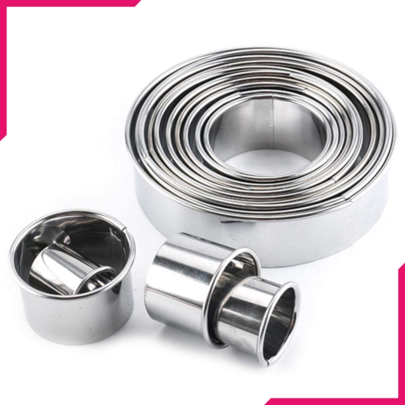 Round Cookie Cutter Steel 14 Pcs