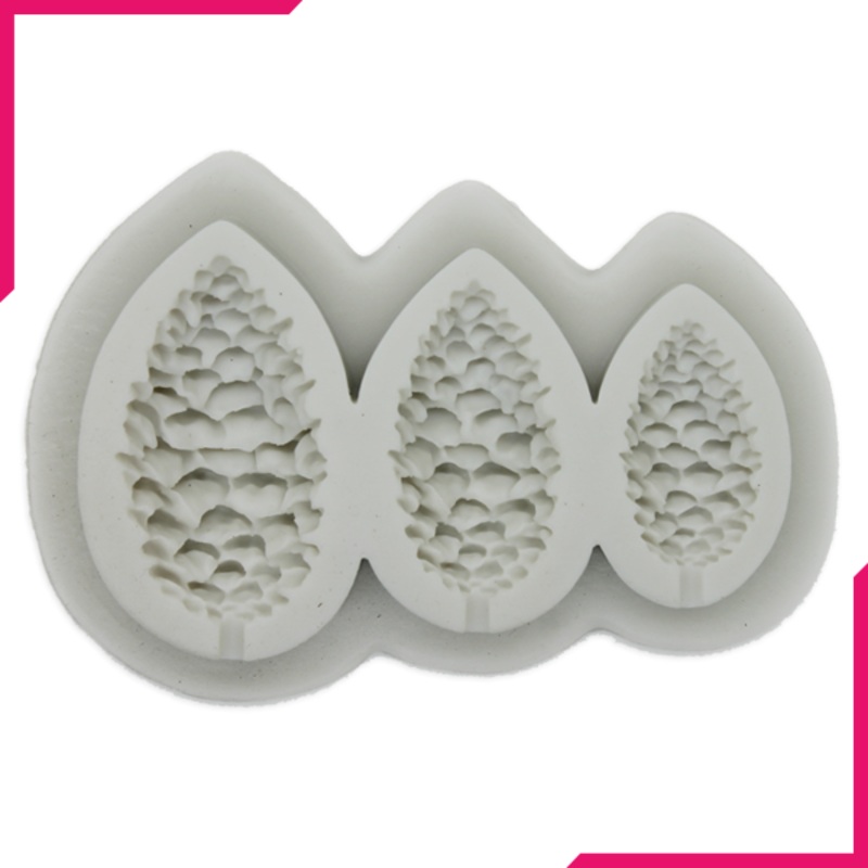 Silicone Fondant Mold 3 Leaves