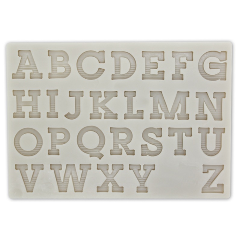 Silicone Fondant Mold Capital Alphabet