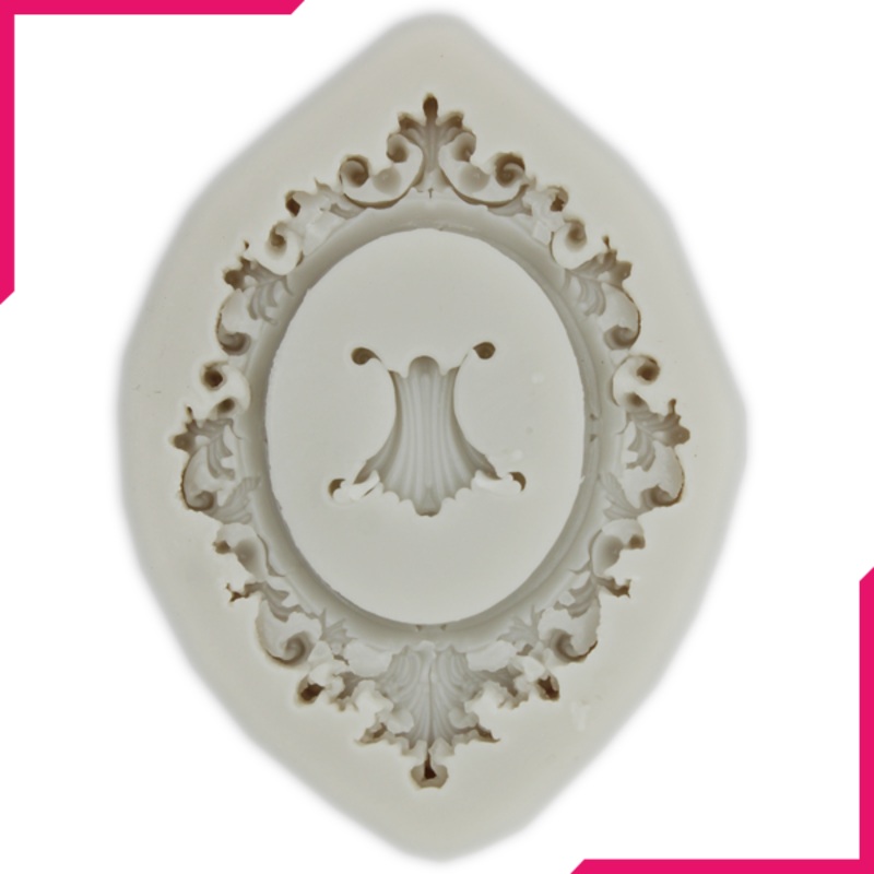 Silicone Fondant Mold Frame With Border
