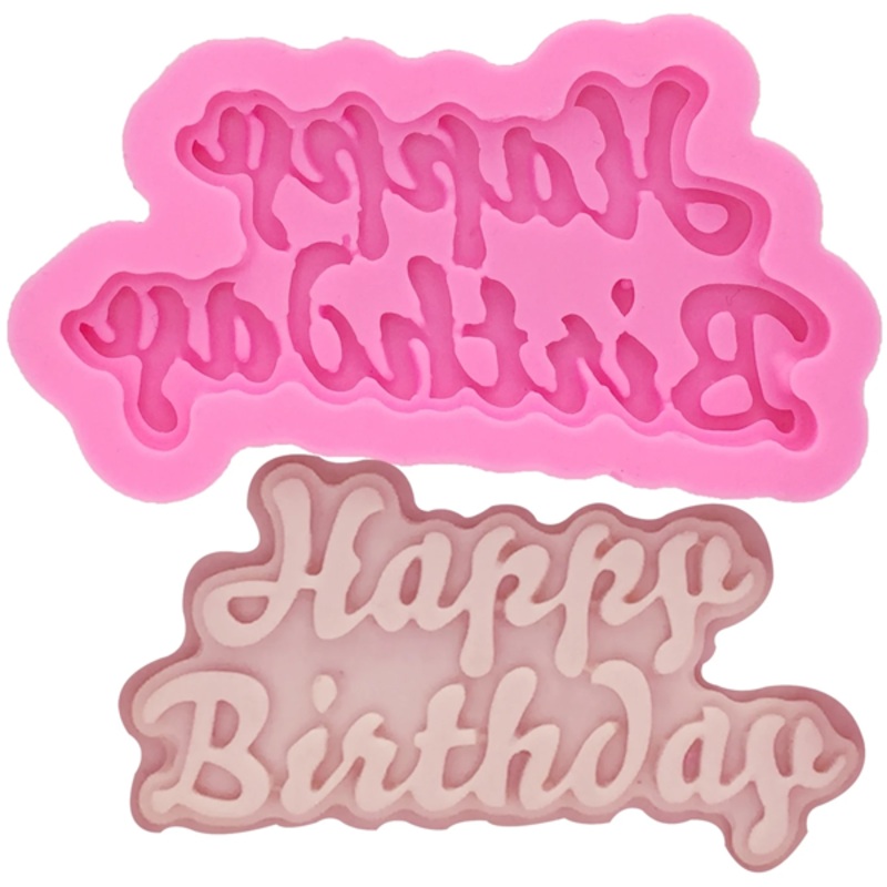 Silicone Fondant Mold Happy birthday