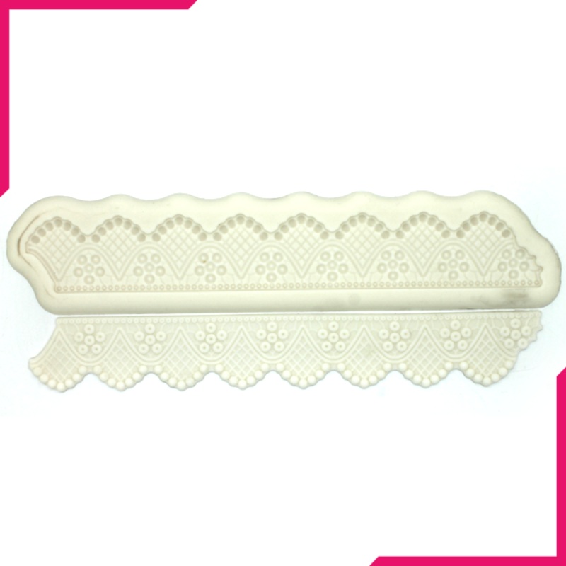 Silicone Fondant Mold Latticed Border