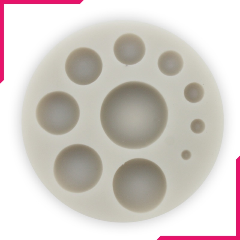 Silicone Fondant Mold Mini Circles