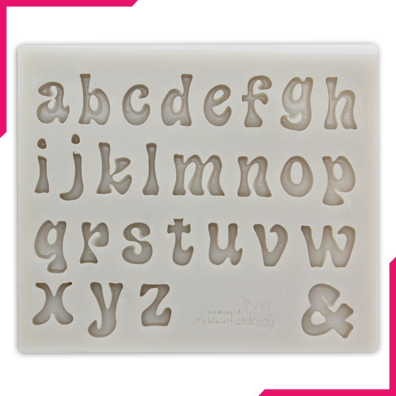 Silicone Fondant Mold Small Alphabets