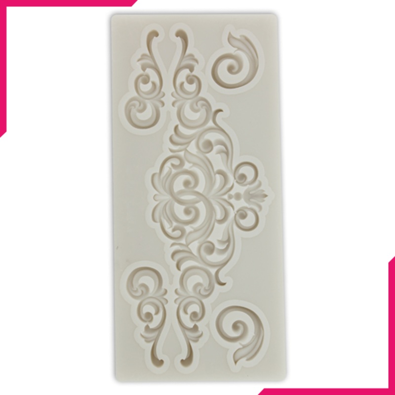 Silicone Fondant Mold Vintage Pattern