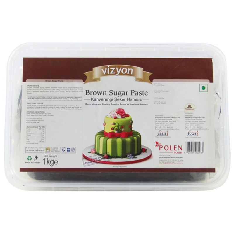 Brown Fondant Sugar Paste 1Kg Pack