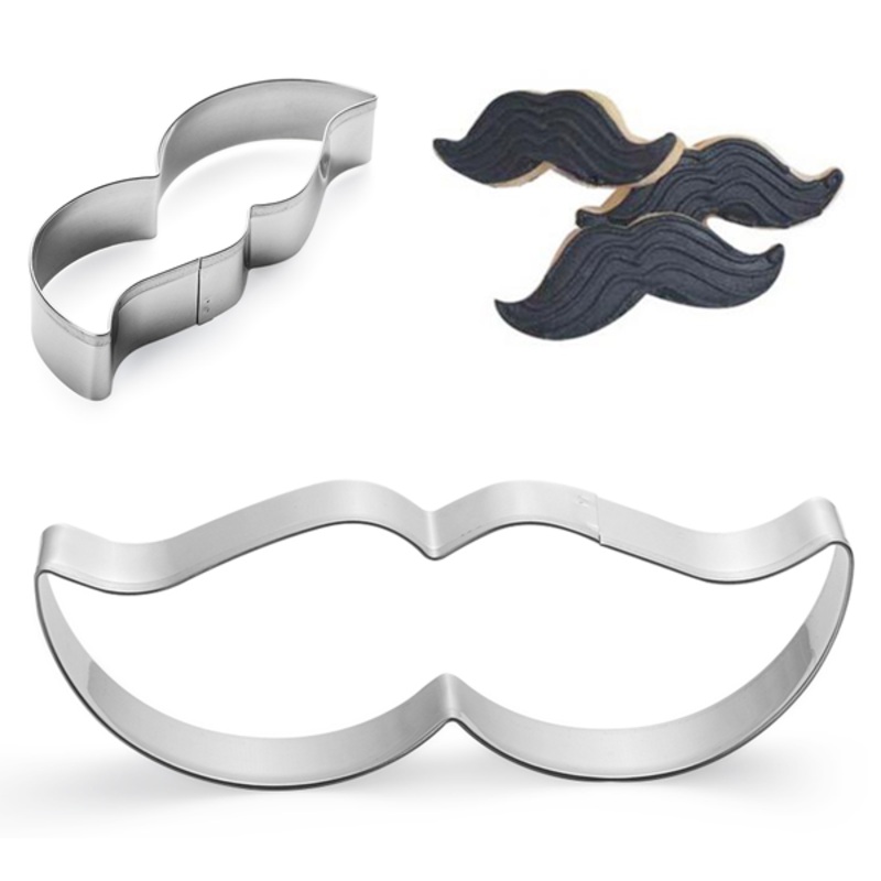 Mustache Cookie Cutter 2pcs