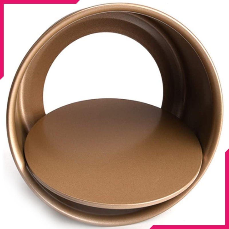 Round Gold Color Non-Stick Cake Pan 8 Inches