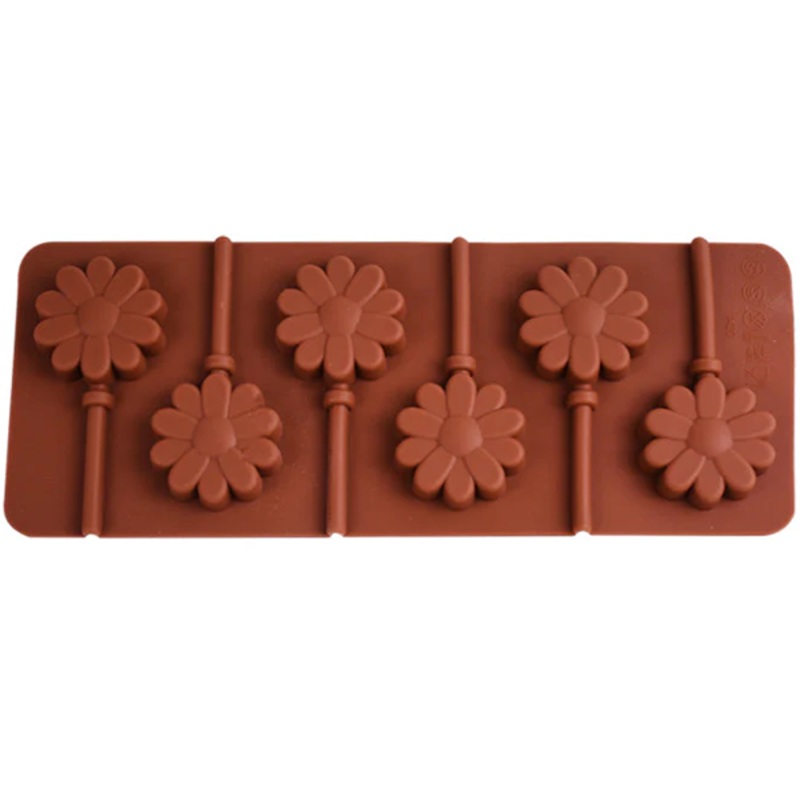 Silicone Lollipop Mold Flower Shape