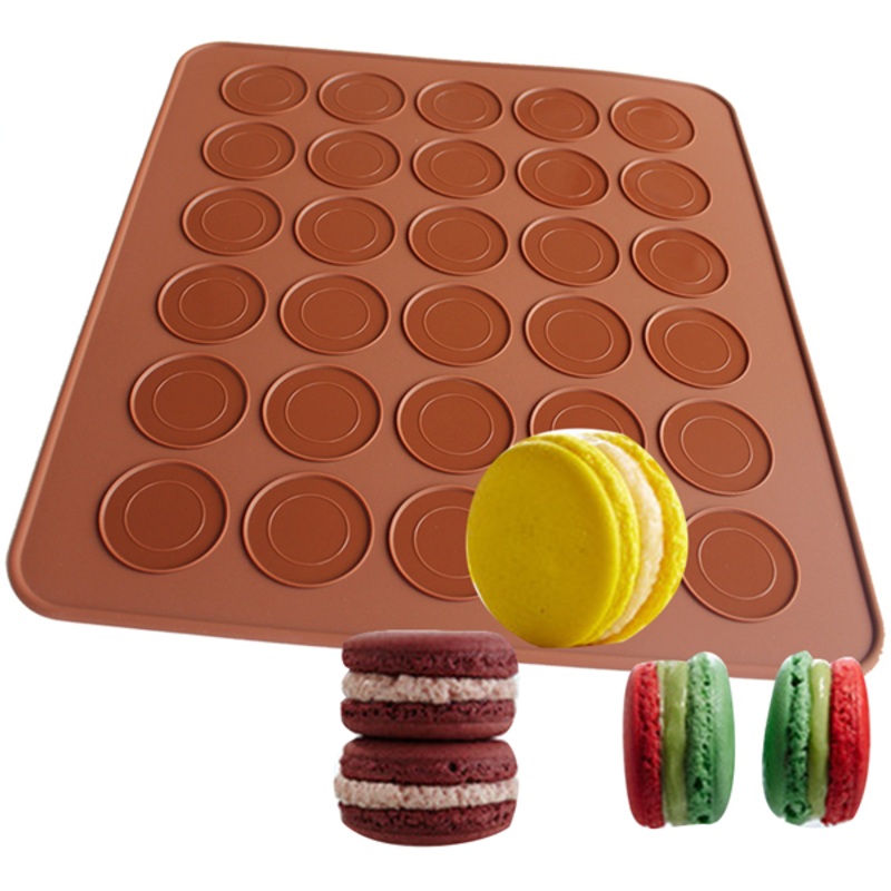 Silicone Macaron Mat 30 Capacity Round