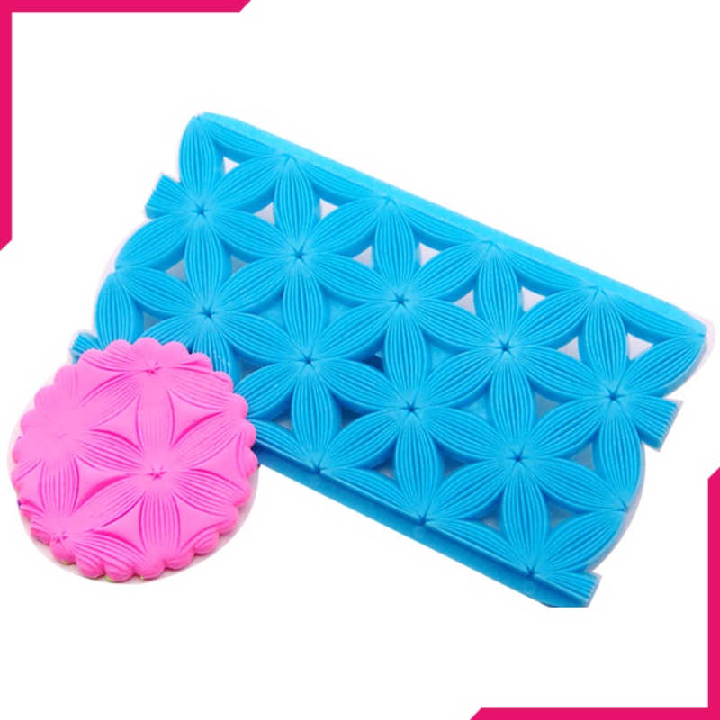Fondant Net Stamp Petal Floral