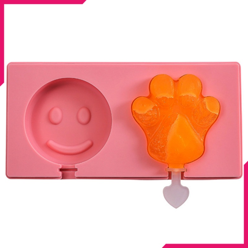 Ice Cream Popsicle Silicone Mold 2 Cavity