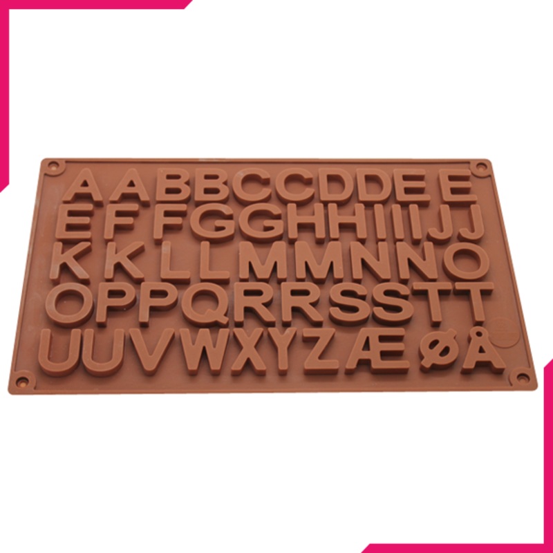 Large Alphabet Silicone Chocolate Mold
