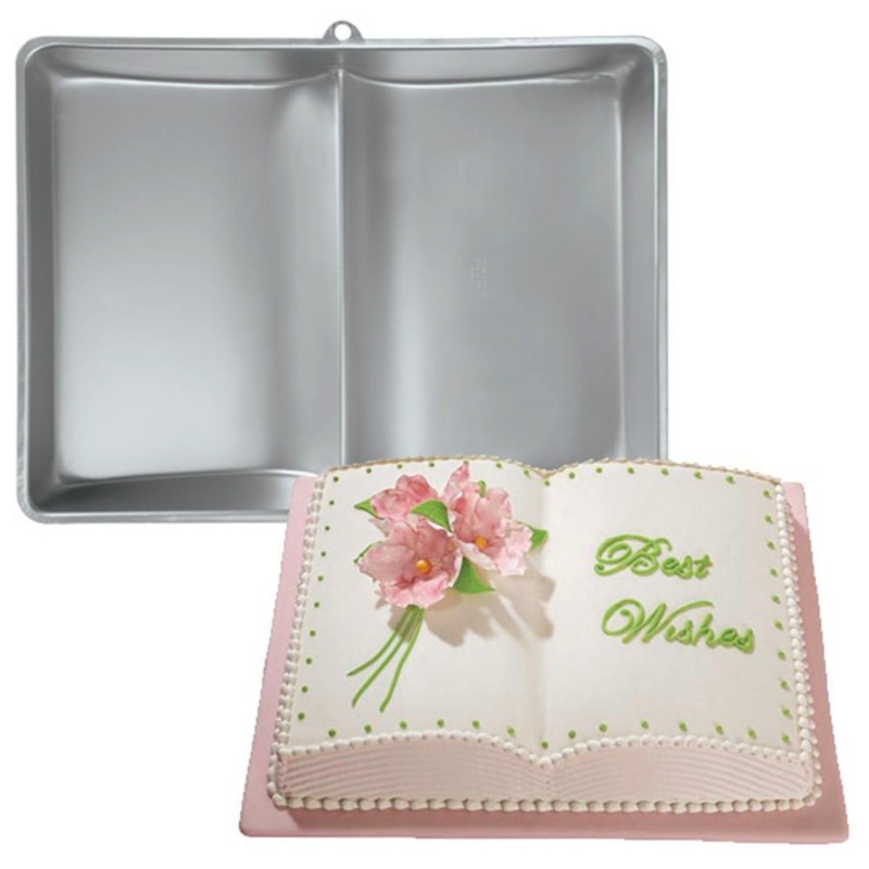 Large Aluminum 3D Book Cake Pan