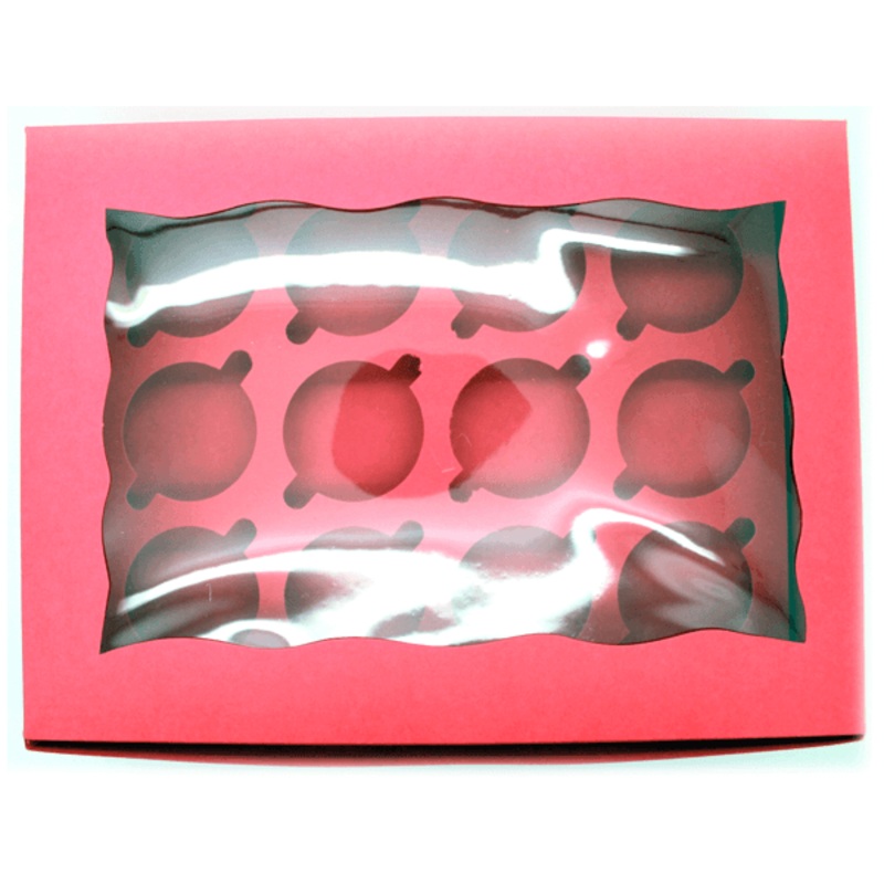 Pink Cupcake Box - 12 cupcakes