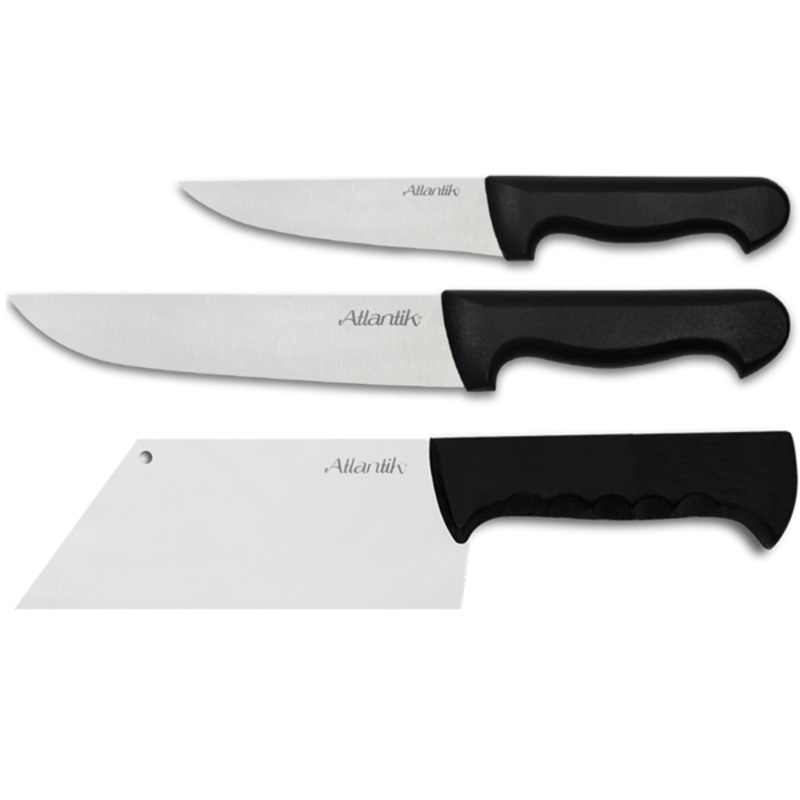 Pirge Atlantik Plastic Handle Triple Line Knife Set