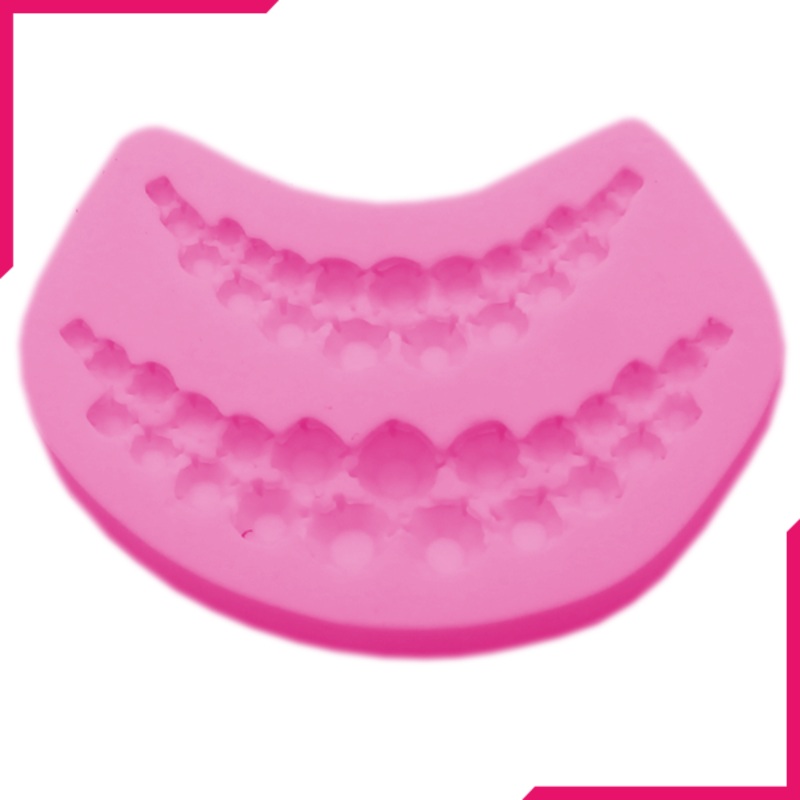 Silicone Fondant Mold Pearl Border