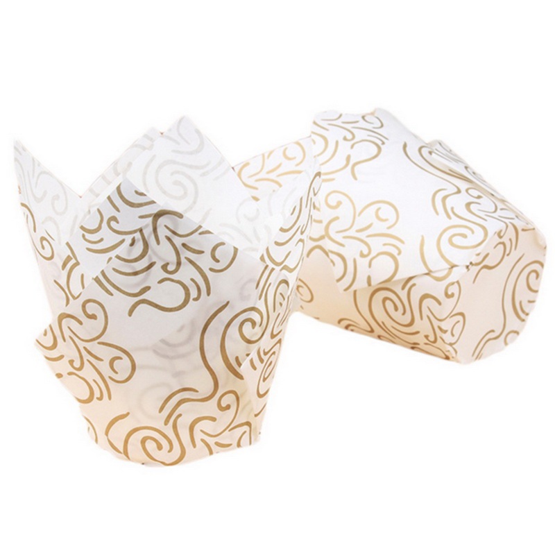 Tulip Paper Cupcake or Muffin Liner -White