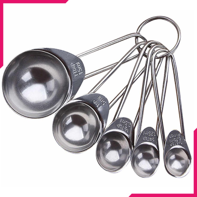 VOCEN Stainless Steel Measuring Spoons 5Pcs