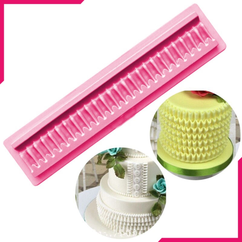Wavy Strip Border Silicone Mold