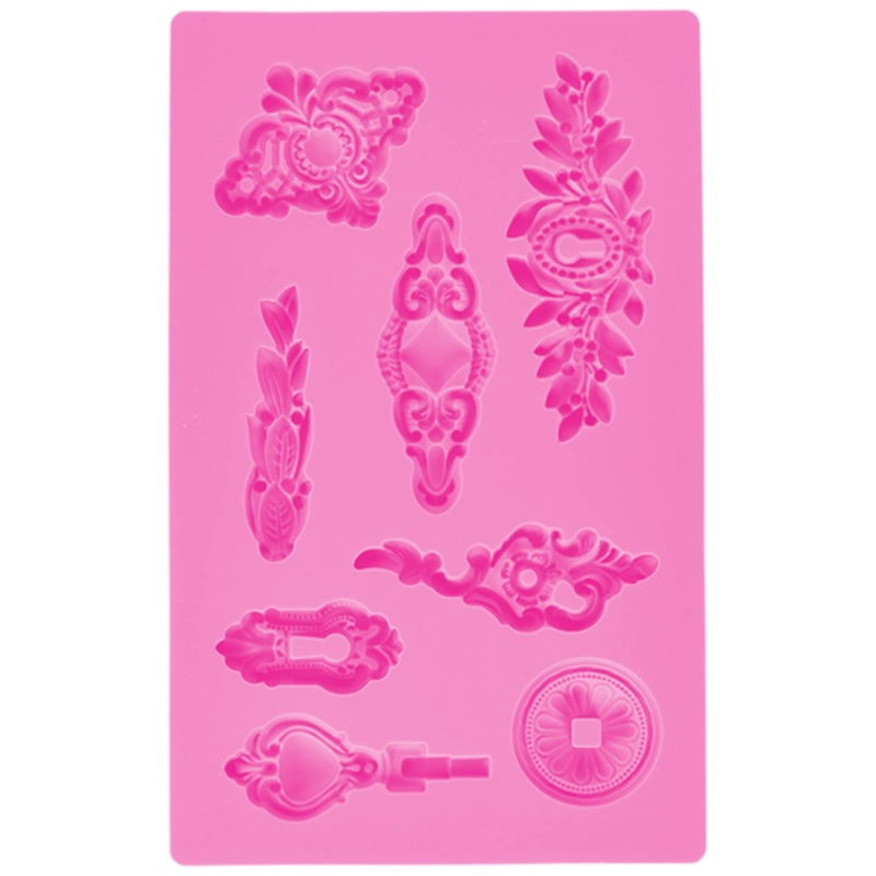 Art Decor Silicone Fondant Mold - Keyholes
