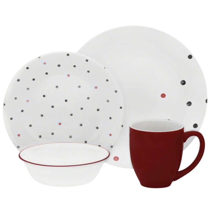 Corelle 16 Pcs Set Polka Dottie -Vive