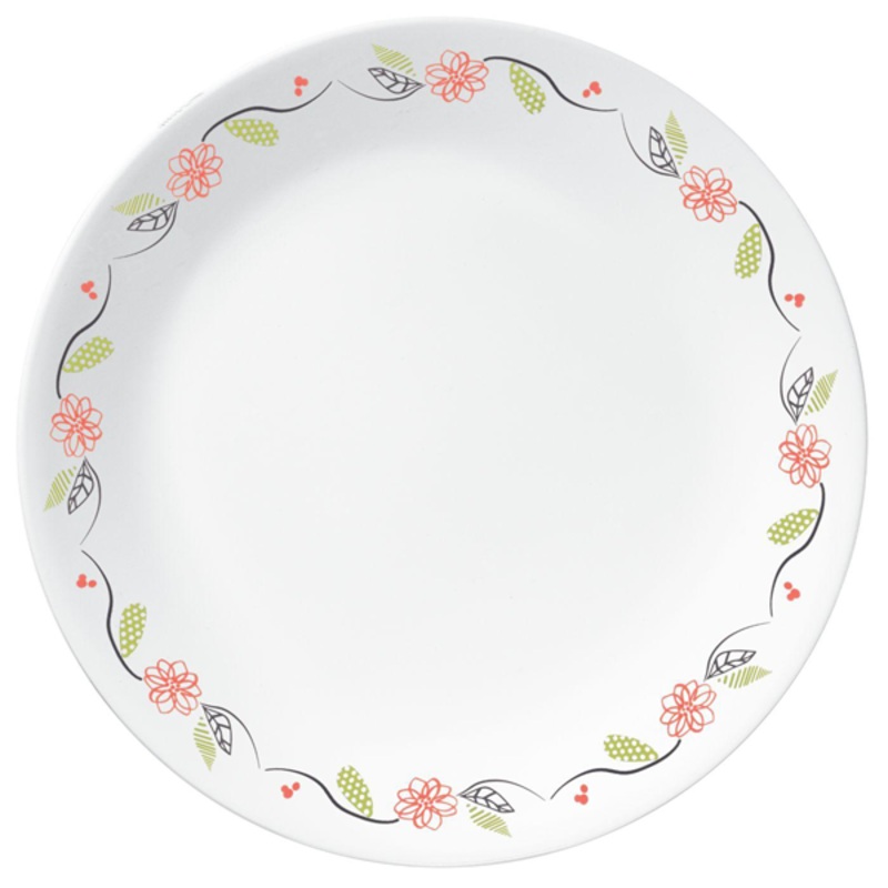 Corelle Livingware 10.25" Dinner Plate Tangerine Garden