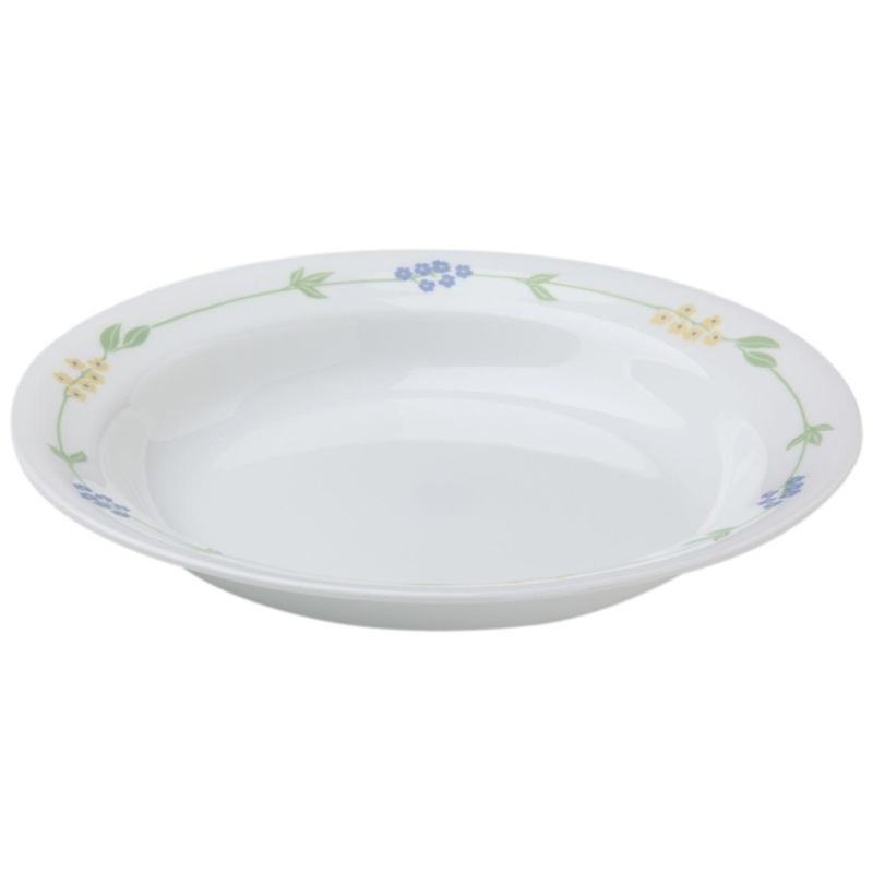 Corelle Livingware 15 oz Rimmed Plate Secret Garden