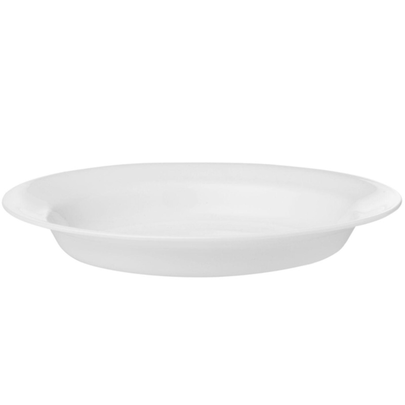 Corelle Livingware 15oz Rimmed Plate Winter Frost White