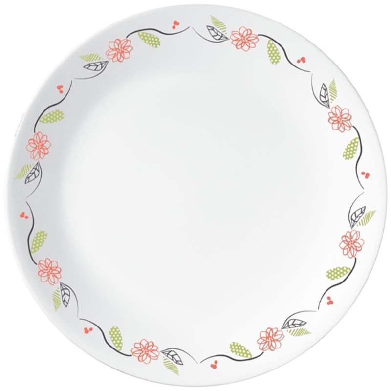 Corelle Livingware 8.5" Luncheon Plate Tangerine Garden
