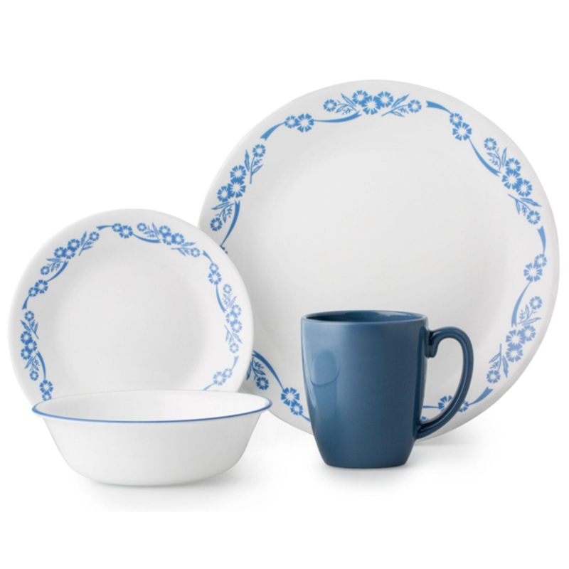 Corelle Livingware Series 16 Pcs Set Corn Flower