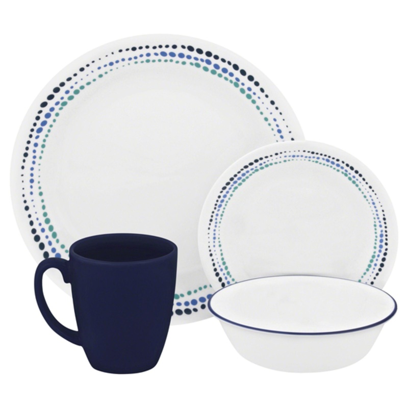 Corelle Livingware Series 16 Pcs Set Ocean Blues