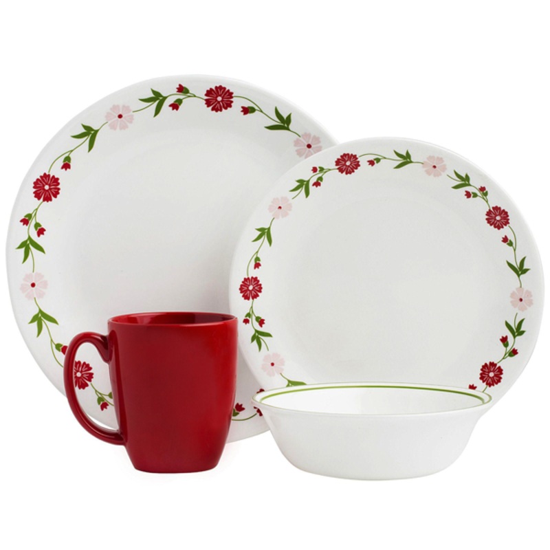 Corelle Livingware Series 16 Pcs Set Spring Pink