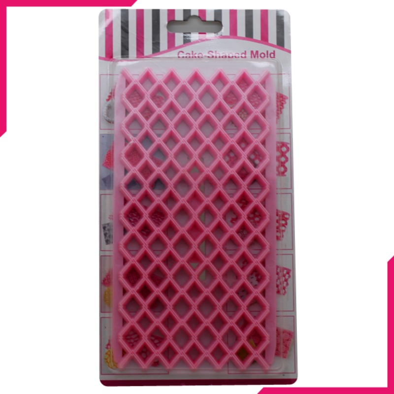 Fondant Net Stamp Diamond Pattern