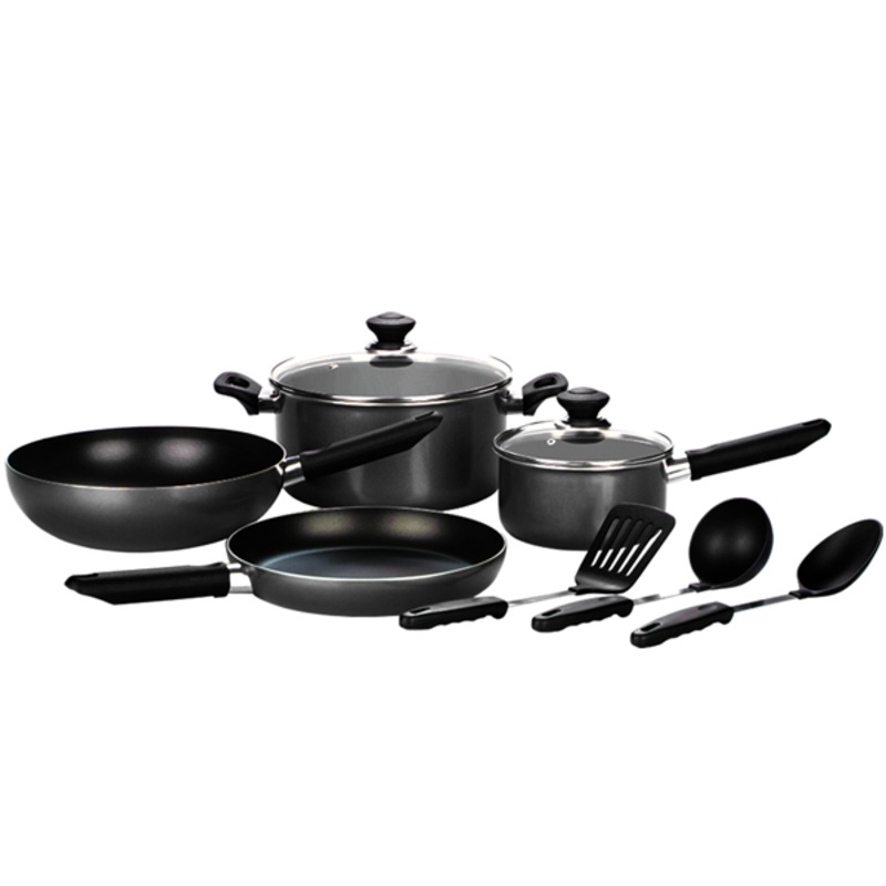 Kitchen King Imperial Cook Set 9Pcs Black