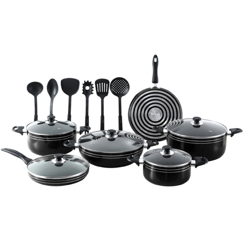 Kitchen King Karfto Plus Cook Set 17Pcs Black