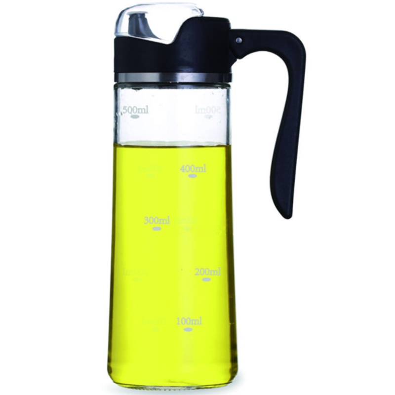 Brilliant Glassware Oil & Vinegar Bottle Black - 500 ml