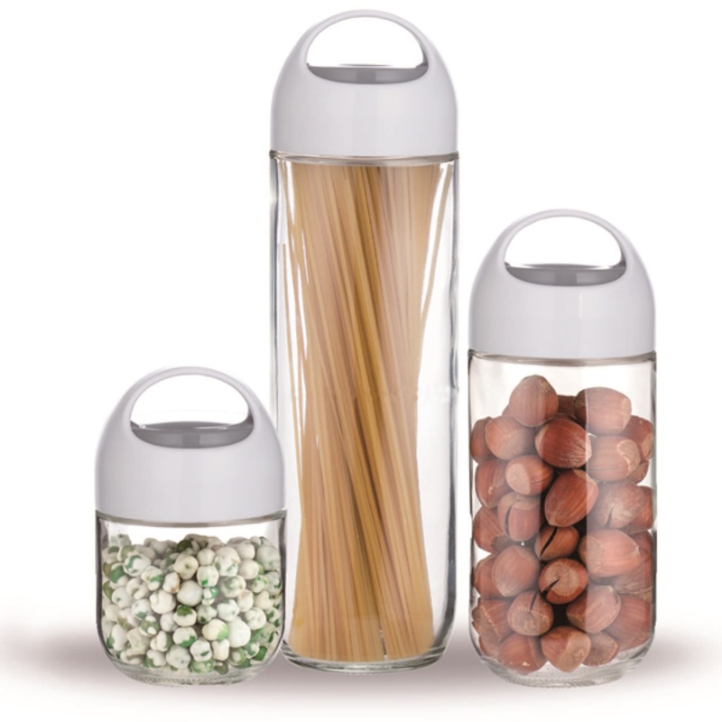 Brilliant Glassware Storage Jar Set 3Pcs