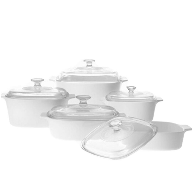 Corningware 10 Pcs Chef Classic Set Just White