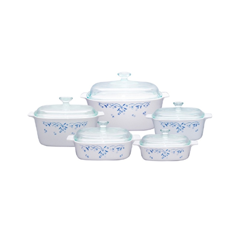 Corningware 10 Pcs Chef Classic Set Provincial Blue
