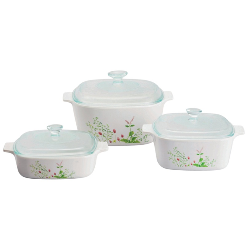 Corningware 6 Pcs Casserole Set - Provence Garden