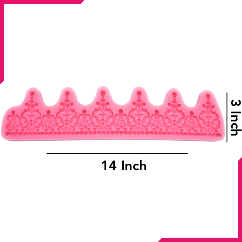 Crown Border Silicone Fondant Mold