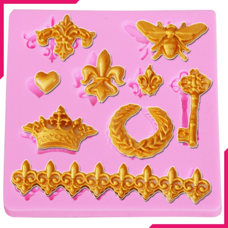 Silicone Mold Bee Crown Key Heart