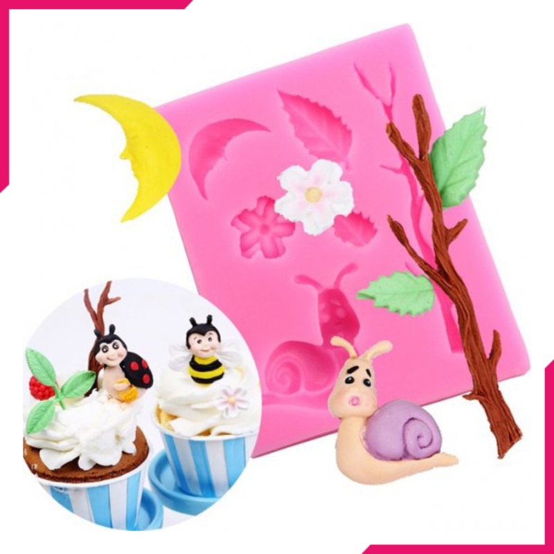 Snail Flower Leaf Silicone Mold