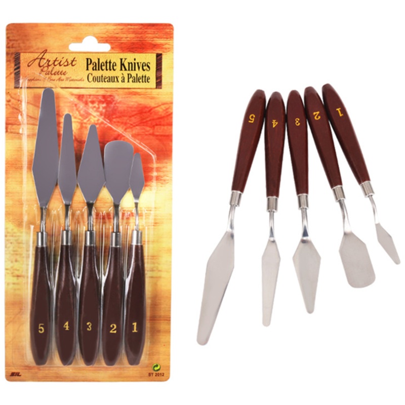 Stainless Steel Artist Palette Knives 5Pcs