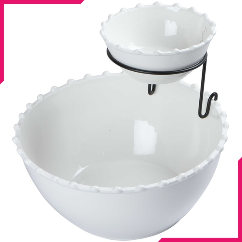 Symphony Pearl Chip and Dip Bowl Serving Set