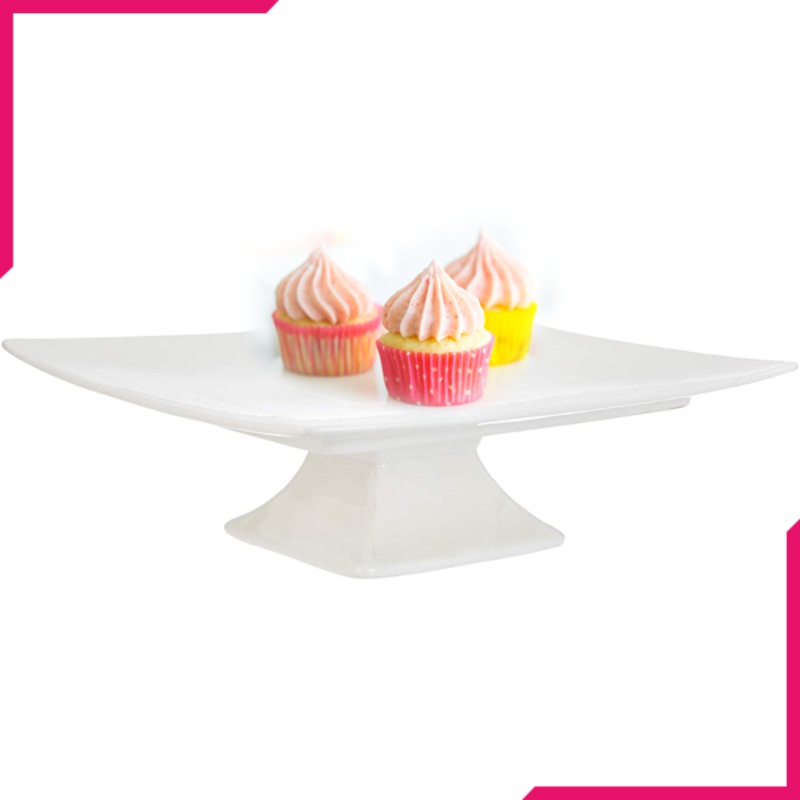 Symphony Square Cake Plate