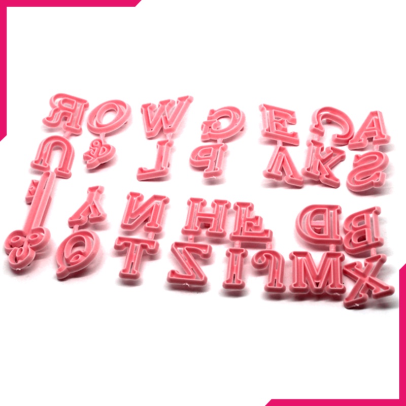 Uppercase Alphabet & Key Fondant Cutter