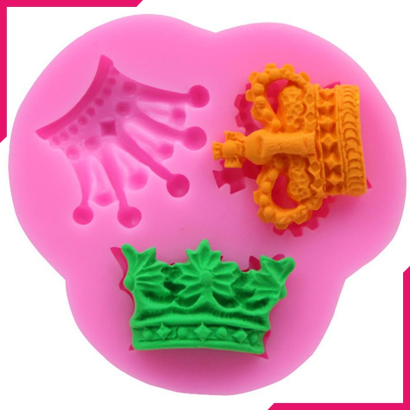 3D Crown Silicone Mold 3 Cavity