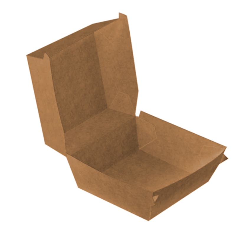 Brown Burger Box